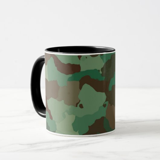 militaire camouflage - koffiebeker mok (Voorkant links)