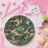 Militaire Camouflage Papieren Bordje (Feest)