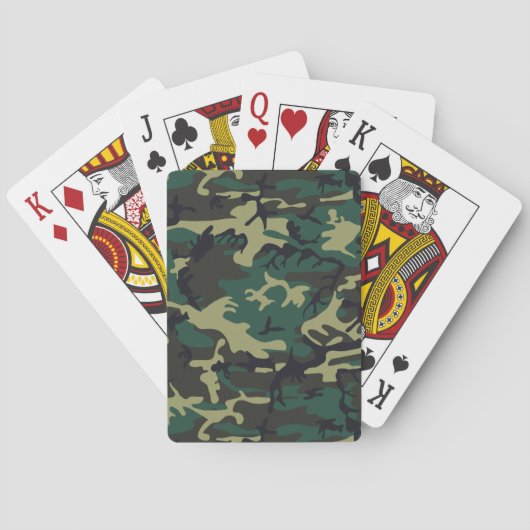 Militaire Camouflage Pokerkaarten (Achterkant)