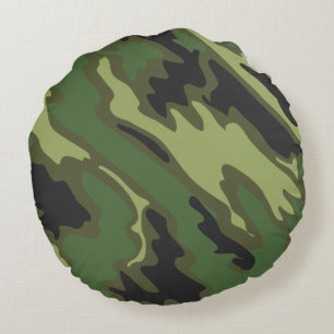 Militaire Camouflage Rond Kussen