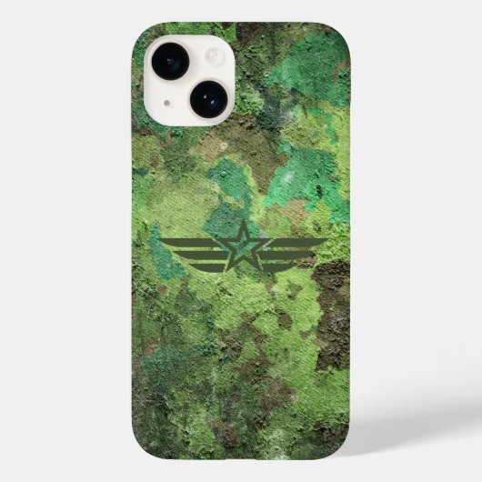 Militaire Camouflage Stervleugel – Rugged Army Case-Mate iPhone Case (Achterkant)