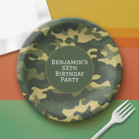 Militaire camouflage Verjaardagsfeestthema Aangepa