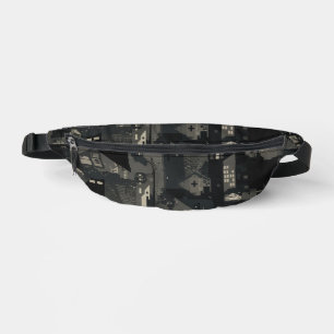 Militaire camouflagepatroon voor stedelijke omgevi heuptasje