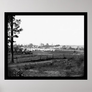 Militaire campings nabij Culpeper, VA 1863 Poster