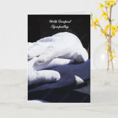 Militaire - Carte de sympathie policière (Fleur jaune)