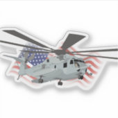 Militaire CH-53E-helikopter Sticker (Voorkant)