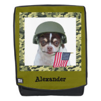 Militaire Chihuahua-hondenrugzak
