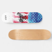 *~* Militaire Dierenarts VISSER Rode Witte Blauwe  Skateboard (Horizontaal)