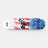 *~* Militaire Dierenarts VISSER Rode Witte Blauwe  Skateboard (Horizontaal)