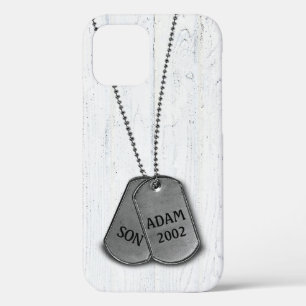 Militaire Dog Tags op Hoesje-Mate iPhone-tas van h iPhone 12 Hoesje