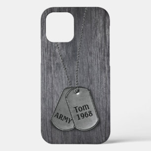 Militaire Dog Tags op Hoesje-Mate iPhone-tas van h iPhone 12 Hoesje