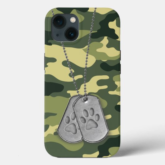 Militaire doosjes met verfdrukken op camo Case-Mate iPhone case (Achterkant)