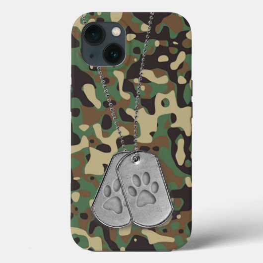 Militaire doosjes met verfdrukken op camo Case-Mate iPhone case (Achterkant)