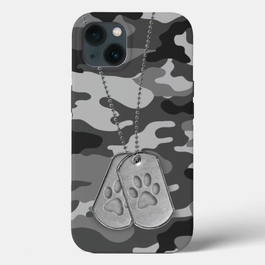 Militaire doosjes met verfdrukken op camo Case-Mate iPhone case (Achterkant)