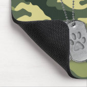 Militaire doosjes met verfdrukken op camo muismat (Hoek)