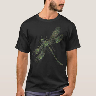 Militaire Dragonfly Camo print Amerikaanse warme v T-shirt
