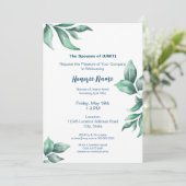 Militaire echtgenoot Greenery Digital Welkom Kaart (Staand voorkant)