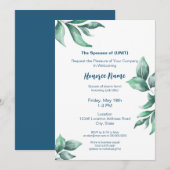 Militaire echtgenoot Greenery Digital Welkom Kaart (Voorkant / Achterkant)