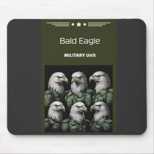 militaire eenheid van de Bald Eagle Muismat