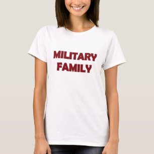 Militaire familie, rode dames T-shirt