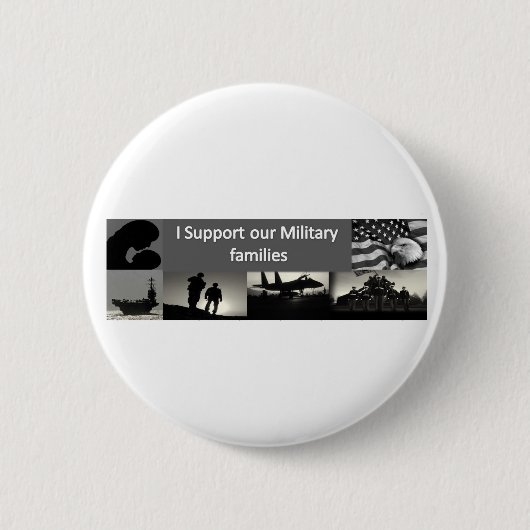 Militaire families ronde button 5,7 cm (Voorkant)