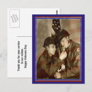  militaire foto Hartelijk dank jullie veteranen Br Briefkaart