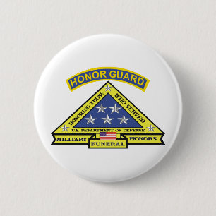 MILITAIRE FUNERAL HONOR GUARD RONDE BUTTON 5,7 CM