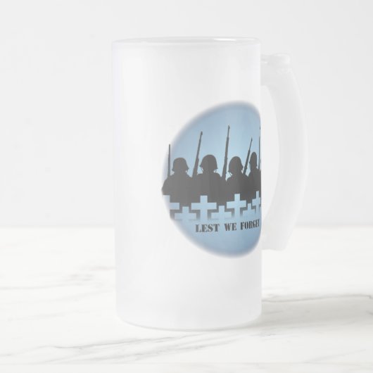 Militaire gedenkoorlog Glass Mok (Voorkant rechts)