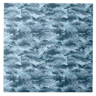 militaire gepixelde camouflagepatroon tegeltje