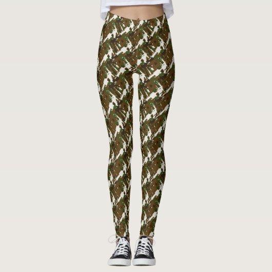 Militaire GI Camouflage Pistool Geweren Camo Cool  Leggings (Voorkant)