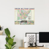 Militaire grafiek van de Unie Poster (Thuiskantoor)