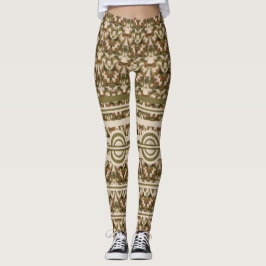 Militaire Groen Bruin Beige Leggings