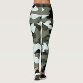 Militaire Groene Camo Leggings (Achterkant)