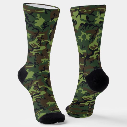 Militaire Groene Camo-Sokken Sokken (Gebogen)