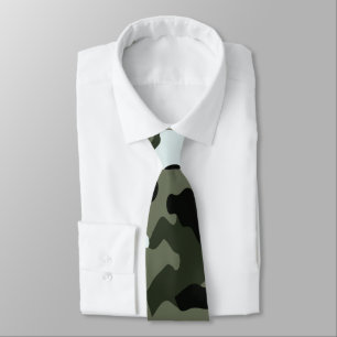 Militaire Groene Camo-Stropdas Stropdas