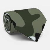 Militaire Groene Camo-Stropdas Stropdas (Opgerold)