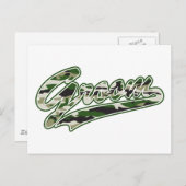 Militaire groepering Camouflage Briefkaart (Voorkant / Achterkant)