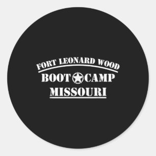 Militaire Grunt Combat Veteran Active Duty Ingesch Ronde Sticker