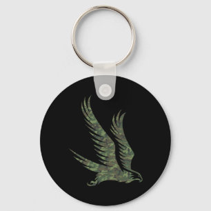 Militaire Havik Camouflageprint Roofdier Vogel Vet Sleutelhanger