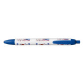 Militaire held Weimaraner Schrijfpen Blauwe Inkt Pen (Achterkant)