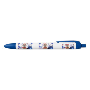 Militaire held Weimaraner Schrijfpen Blauwe Inkt Pen