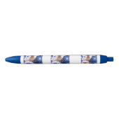 Militaire held Weimaraner Schrijfpen Blauwe Inkt Pen (Voorkant)