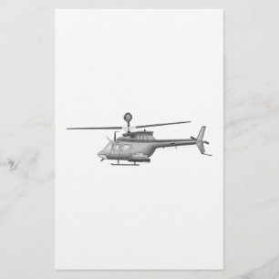 Militaire helikopter briefpapier