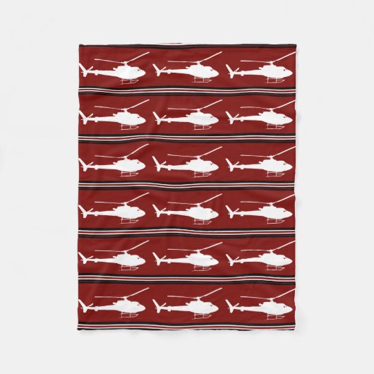 Militaire helikopter fleece deken (Voorkant)