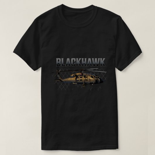 Militaire helikopter T-Shirt voor Blackhawk (Design voorkant)