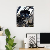 Militaire helikoptercockpit poster (Thuiskantoor)