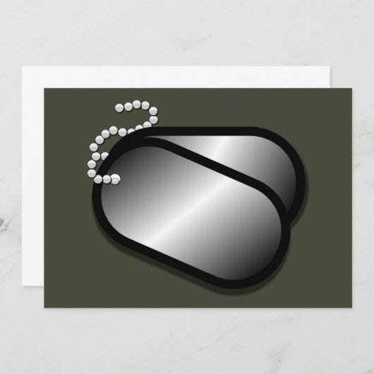 militaire hondentags (Voorkant / Achterkant)