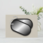 militaire hondentags (Staand voorkant)