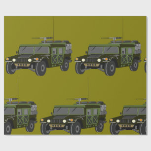 Militaire Humvee Off-Road Tactisch Voertuig Cadeaupapier