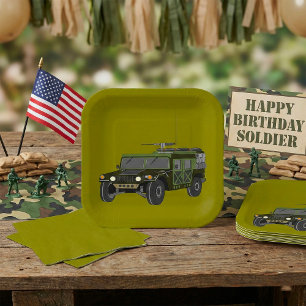 Militaire Humvee Off-Road Tactisch Voertuig Papieren Bordje